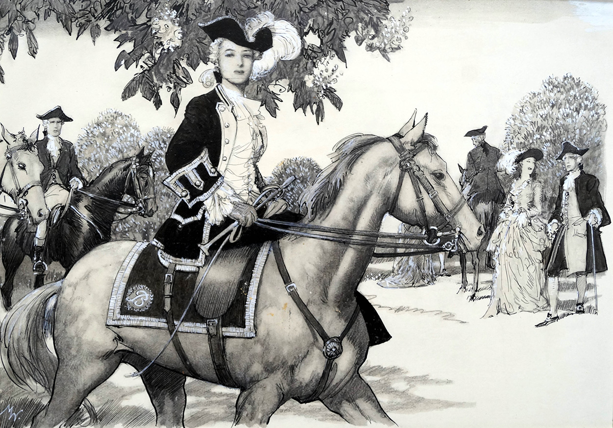 Mine's Not A High Horse (Original) (Signed) art by John Millar Watt Art at The Illustration Art Gallery