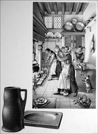 A Sixteenth Century Kitchen at Work (Original)