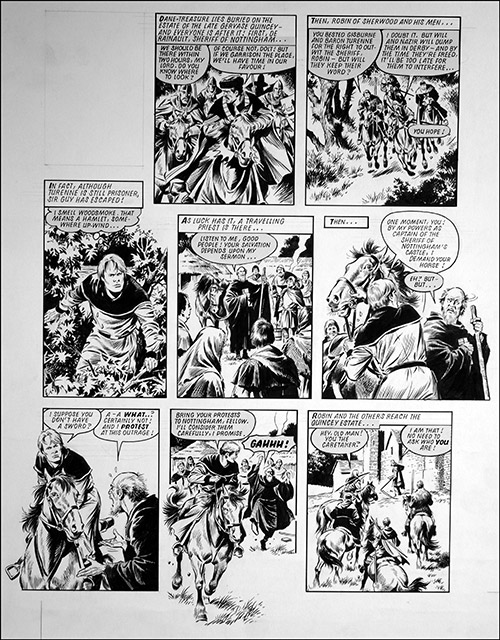 Robin of Sherwood: Herne (TWO pages) (Originals) by Robin of Sherwood (Mike Noble) at The Illustration Art Gallery