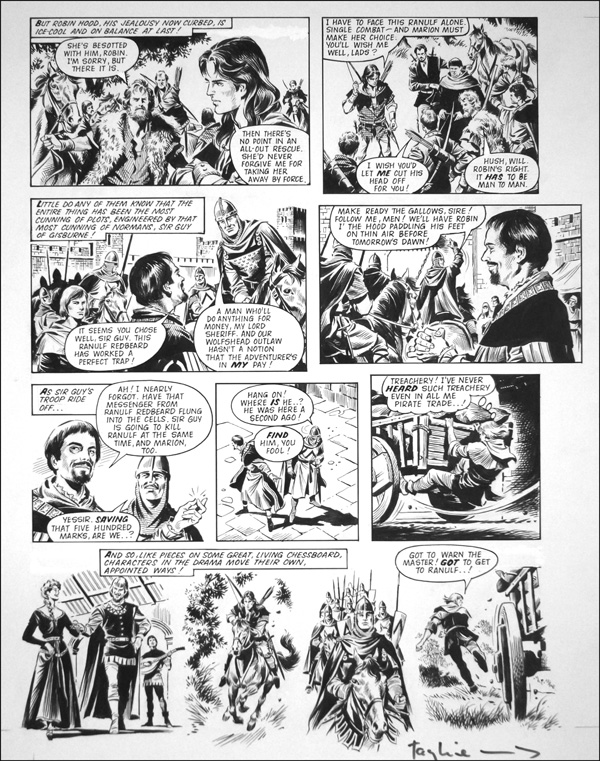 Robin of Sherwood: Romance (TWO pages) (Originals) by Robin of Sherwood (Mike Noble) Art at The Illustration Art Gallery
