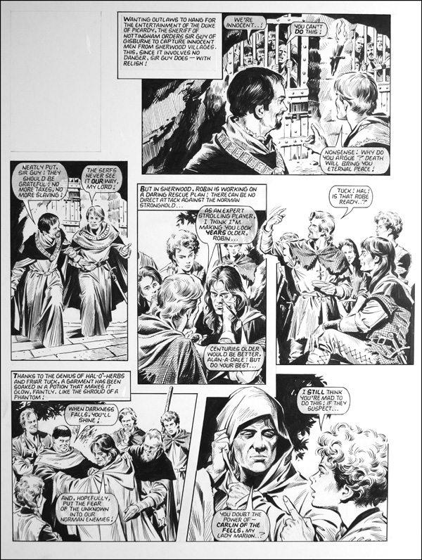Robin of Sherwood - Carlin of the Fells (TWO pages) (Originals) by Robin of Sherwood (Mike Noble) at The Illustration Art Gallery