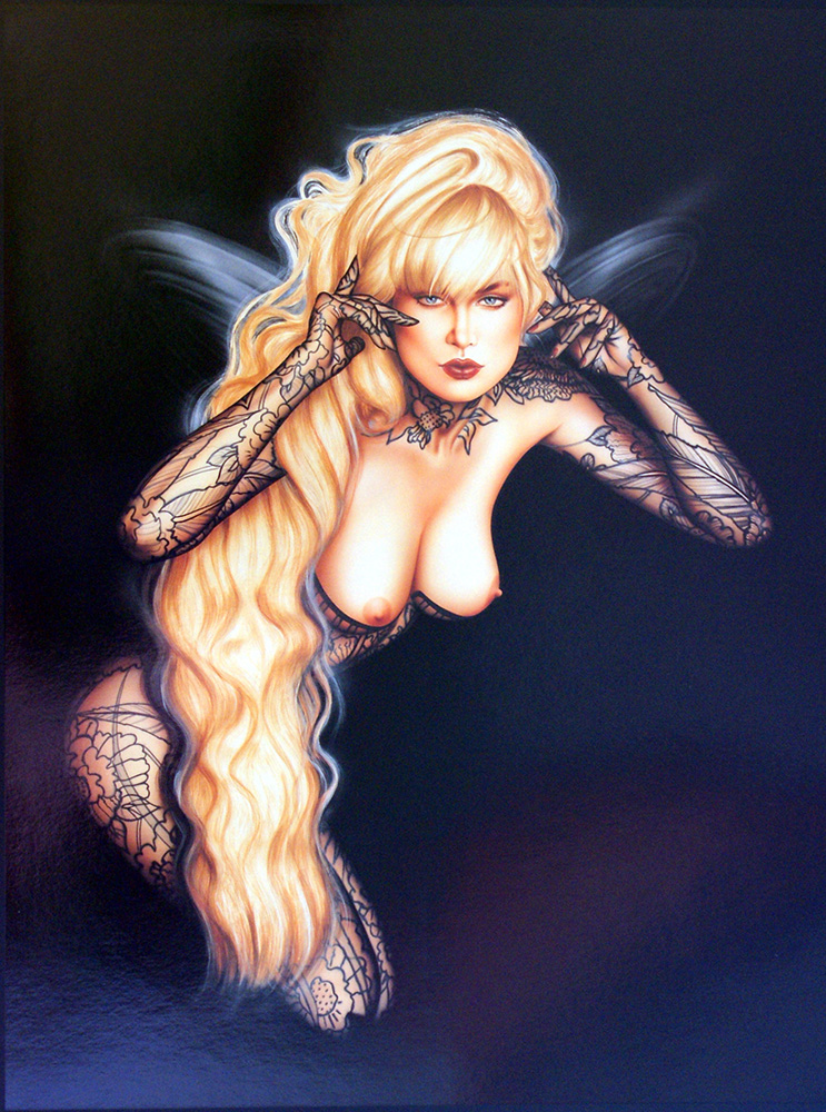 Dark Angel (Limited Edition Print) art by Olivia at The Illustration Art Gallery