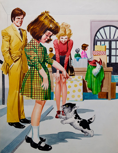 Puppy Love (Original) by Jose Ortiz at The Illustration Art Gallery