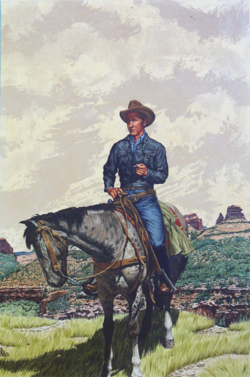 Texas Rebel - Corgi paperback cover art (Original) (Signed) by Robert Osborne at The Illustration Art Gallery