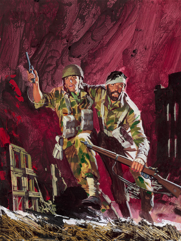 War Picture Library cover #535  'Zone of Conflict' (Original) by Jordi Penalva at The Illustration Art Gallery