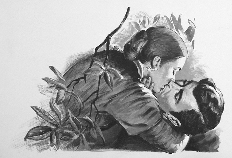 The Kiss (Original) by Edwin Phillips at The Illustration Art Gallery