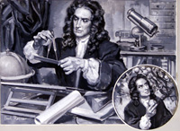Sir Isaac Newton - The Genius of Grantham (Original) (Signed)