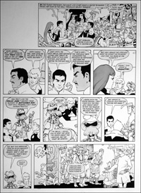 Galaxy Rangers: I Think We're Alone Now (TWO pages) (Originals) (Signed)