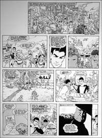 Galaxy Rangers: Zannitz Canyon (TWO pages) (Originals) (Signed)