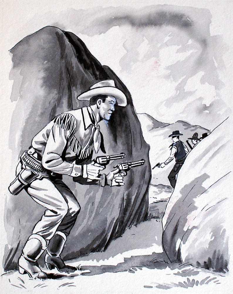 Roy Rogers Adventure Annual #3 (Original) art by Leo Rawlings at The Illustration Art Gallery