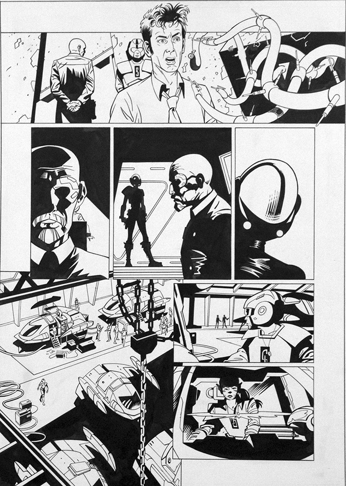 Doctor Who: The Crimson Hand, Part 1 Page 8 (Original) art by David Roach Art at The Illustration Art Gallery