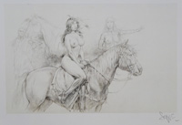 Indian on Horseback: Profile (Limited Edition Print) (Signed)
