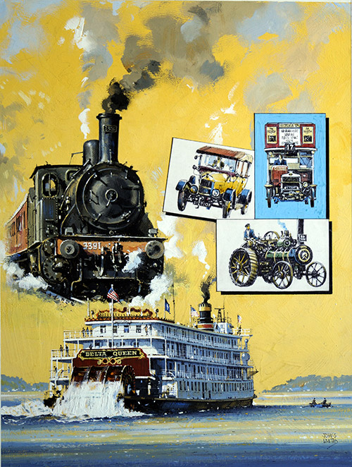 Yesterdays Transport Today (Original) (Signed) by John S Smith Art at The Illustration Art Gallery