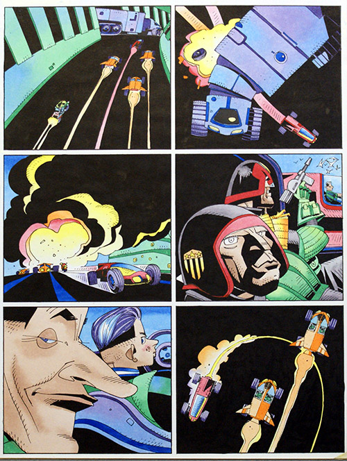 Judge Dredd: Hot Pursuit 3-33 (Original) by Pete Smith at The Illustration Art Gallery