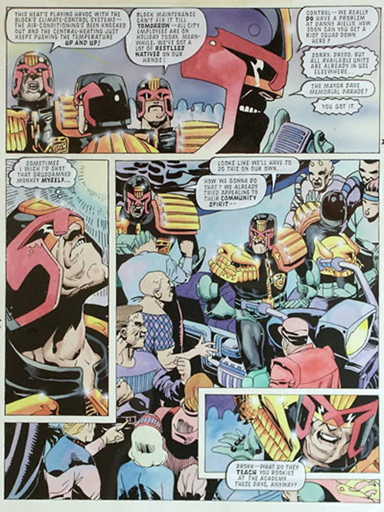 Judge Dredd: Do the Wrong Thing 49-3 (Original) art by Pete Smith Art at The Illustration Art Gallery
