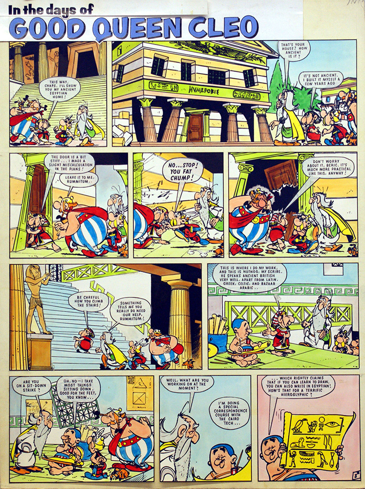 Asterix In the Days of Good Queen Cleo  4 (Print) art by Albert Uderzo Art at The Illustration Art Gallery