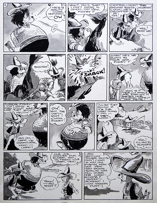 Sheriff Fox British Golden Age Comic Art: Salty Cuss (Original) by William A Ward Art at The Illustration Art Gallery