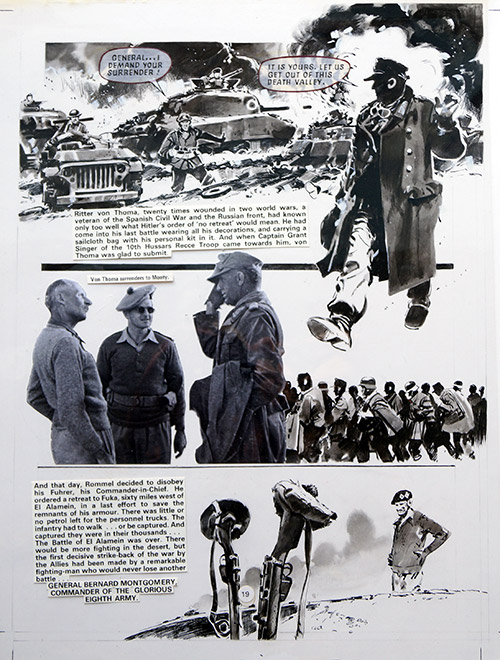 True War 1 page 19: Rommel Retreats (Original) by Jim Watson at The Illustration Art Gallery
