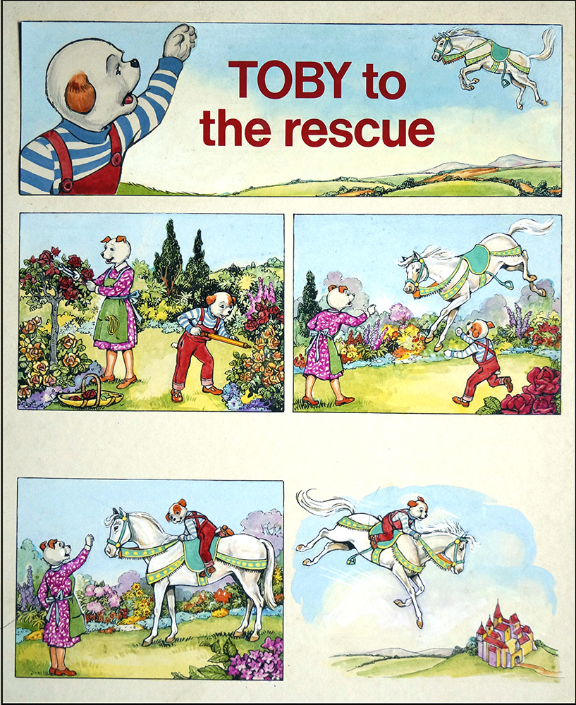 Toby to the Rescue (COMPLETE 2 PAGE STORY) (Originals) art by Doris White at The Illustration Art Gallery
