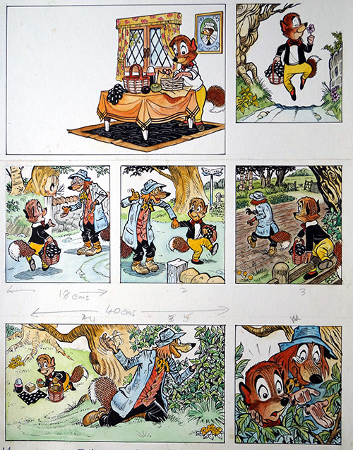 Soapy Suds: Goody Fox  (Two page complete story) (Originals) by Peter Woolcock Art at The Illustration Art Gallery